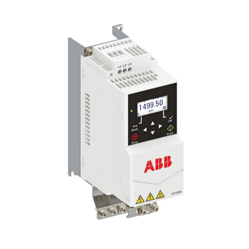 An ABB variable speed drive ACS180 machinery drive for induction and permanent magnet electric motors